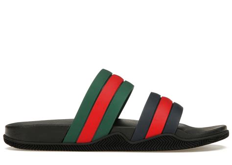 gucci men's agrado gg rubber slide sandals|Gucci Agrado Grg Rubber Slide Black Blue Green Red .